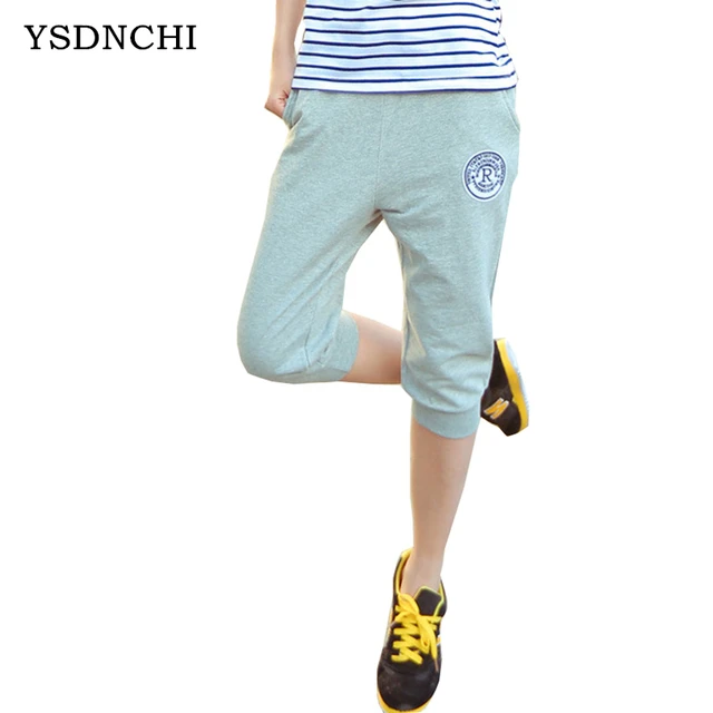 2018 New Summer Calf Pants Women Trousers Casual Harem Female Deportes Skinny Women Long Women's Seven Short Capris Pant K010