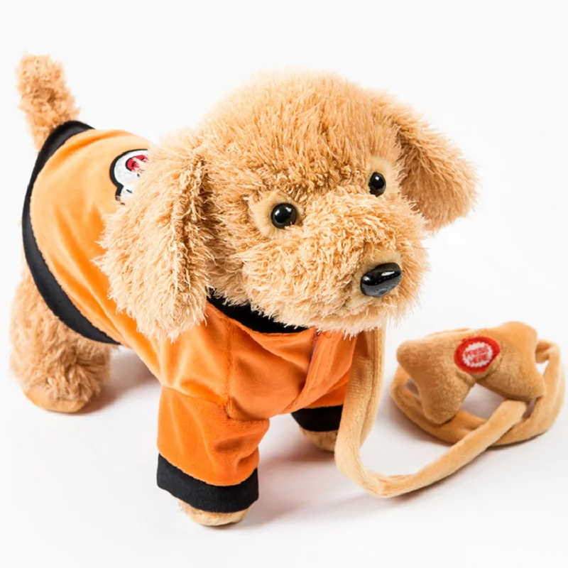 Electric leash dog colourful Teddy Toys Music machinery remote control Leash dog electronic toys For Children