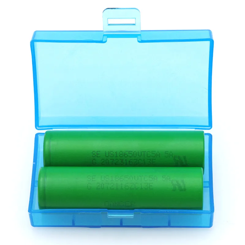 

2PCS / Lot VariCore VTC5A 2600mAh 18650 Lithium Battery 30A Discharge for US18650VTC5A Electronic Cigarette ues+Storage BOX