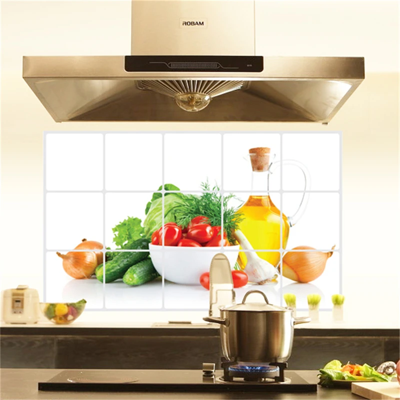 New Kitchen Lecythus Anti-oil Wall Stickers Multi-style Home Decor Mural Art Decals Home Indoor Decoration Accessories New Kitchen Lecythus Anti-oil Wall Stickers Multi-style Home Decor Mural Art Decals Home Indoor Decoration Accessories