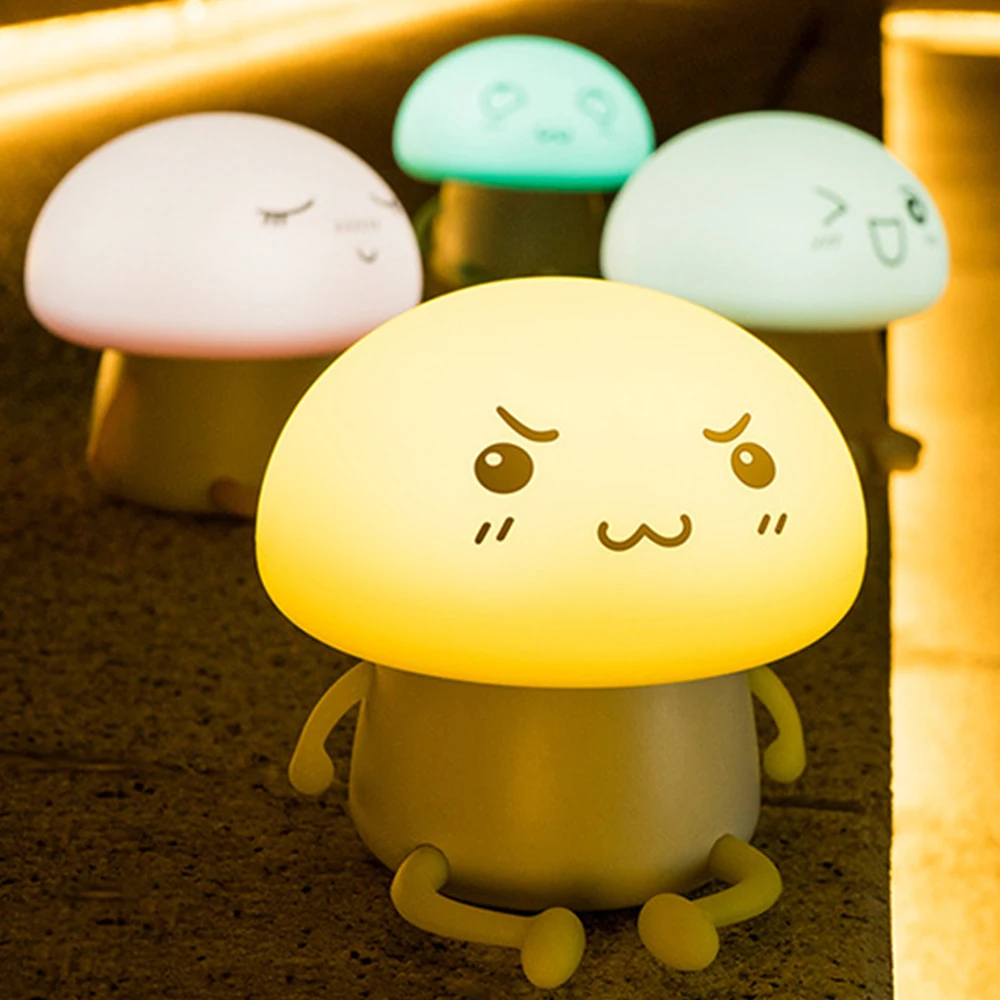 

New LED Night Light Q Kid LED Night Lamp Built-in 1200mAh Battery Children Pat Lamp and Home Decoration