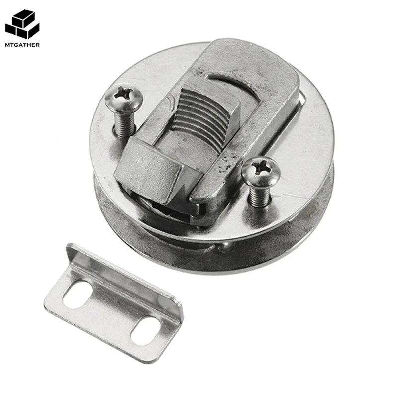 

MTGATHER Stainless Steel 2 Inch Flush Pull Latch Push To Close Lift Handle Marine Boat Hatch