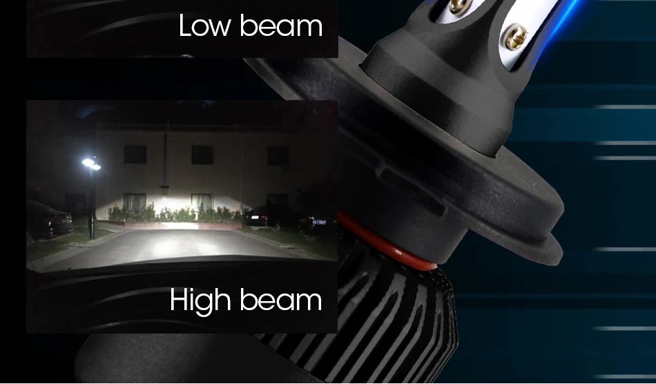 1 Pair Car light H4 LED H7 H11 H1 H8 H9 9004 9005 9006  LED Car Headlight Bulbs 72W 8000LM 6500K Auto Headlamp 12V 24V foglight3