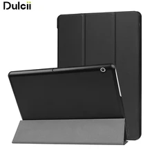

For Huawei MediaPad T3 10 Case Tri-fold Stand PU Leather Flip Case for Huawei MediaPad T3 10 - Black