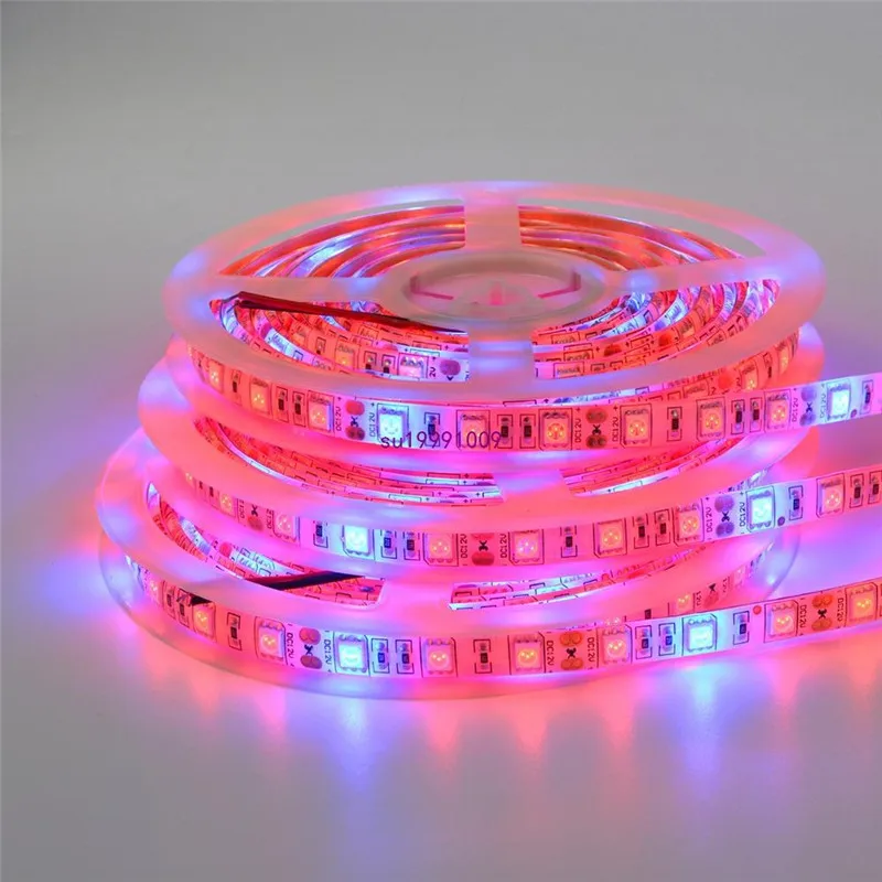 

LED Grow light Full Spectrum 5M LED Strip light 5050 LED Flower Plant Phyto Growth lamps For Greenhouse Hydroponic Plant Growing
