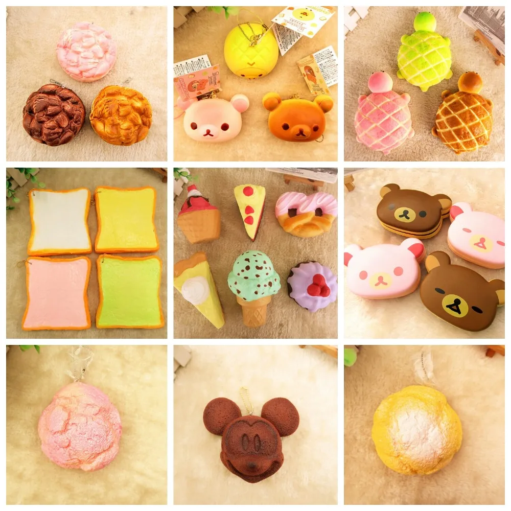 Kuutti Squishy 20 шт. Сжимаемый Лот аутентичный медленно поднимающийся тост черепаха