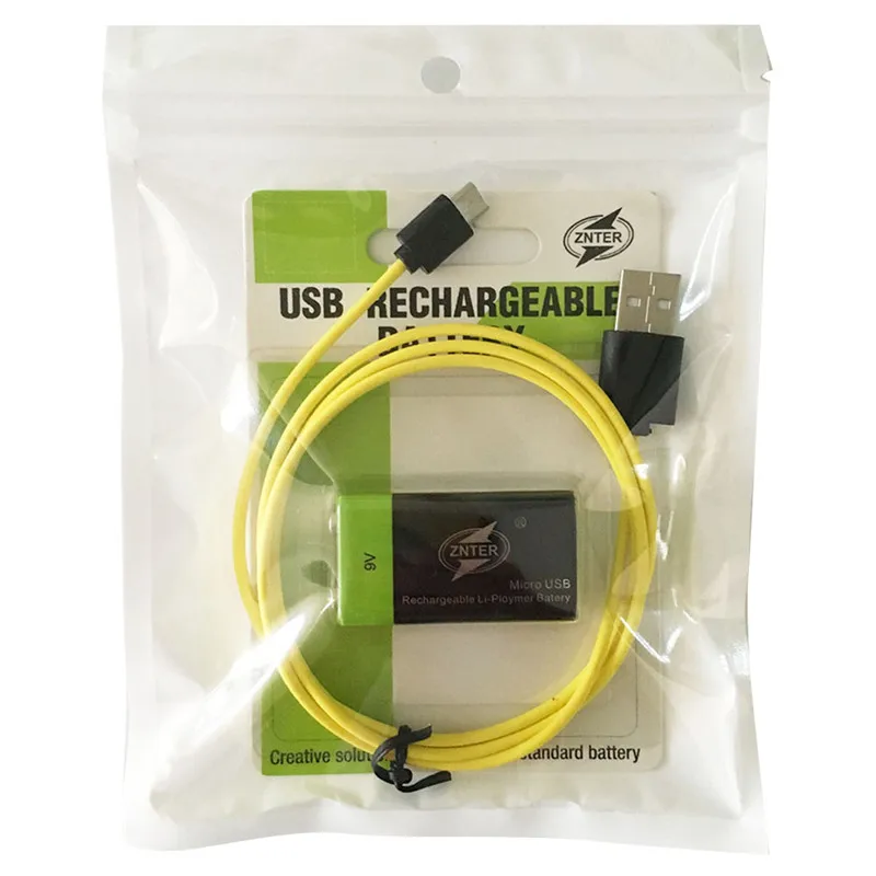 ZNTER 400MAH 9V Rechargeable Battery Micro USB Charging 9v Standard Rechargeable Lithium Battery with Micro USB Cable Bateria ZNTER 400MAH 9V Rechargeable Battery Micro USB Charging 9v Standard Rechargeable Lithium Battery with Micro USB Cable Bateria