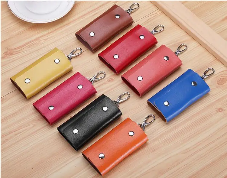 Fashion Key Chains Genuine Cow Leather Men Women Car Bag Wallet Multi Function Case Housekeeper Holders | Украшения и аксессуары