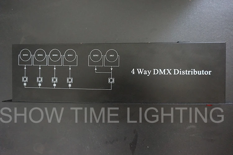 DMX512 сплиттер 4 способ усилитель сигнала дистрибьютор для сценический светильник оборудование сценический светильник контроллер