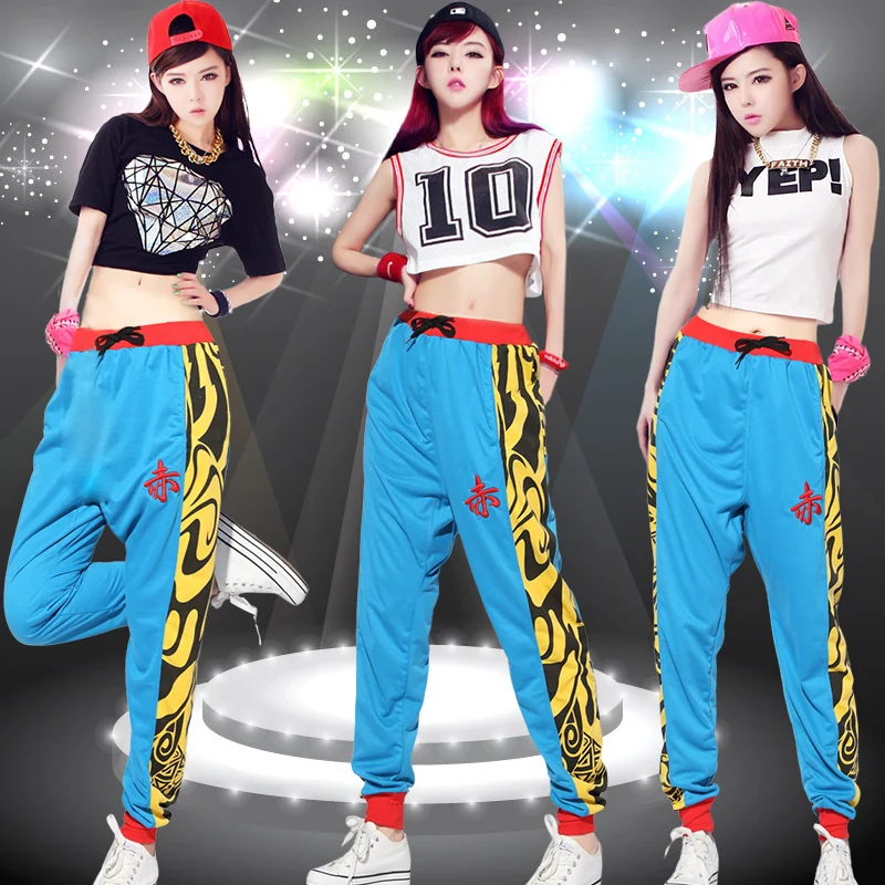 Jazz Dance Pants DS Street Dance Clothing Hip hop Dance Costume Female