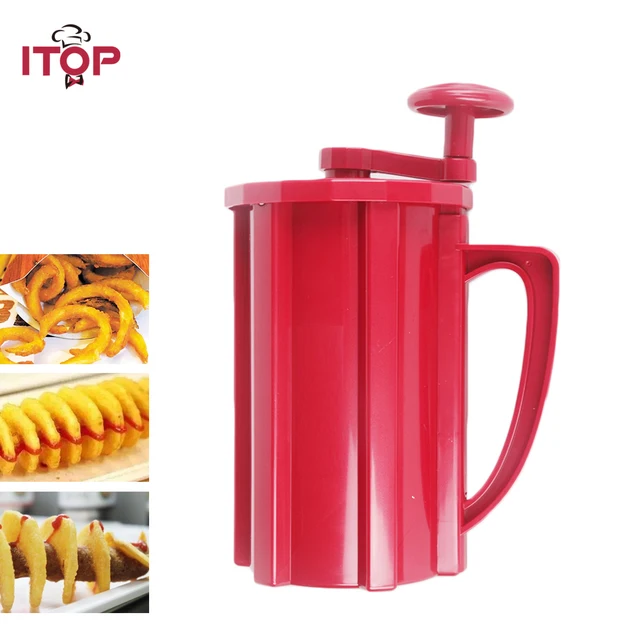 ITOP Twisted Potato Spiral Cutter,ABS Plastic Commercial Manual Tonardo