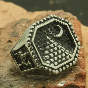 

316L Stainless Steel Cool Vintage Pyramid Newest Ring