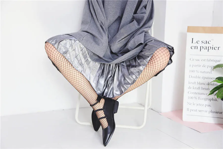 [COSPLACOOL] новые колготки в сеточку стиль Harajuku сексуальные колготки женские сетка Meias полые рыболовные сети выше колена чулки 2 цвета