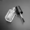 1PC X 5ml Empty Nail Polish Bottle Clear Glass With Mixing Ball Clear Black White / Matte Balck 5 ML NEW 17.5MMX45MM *FD332-334 1
