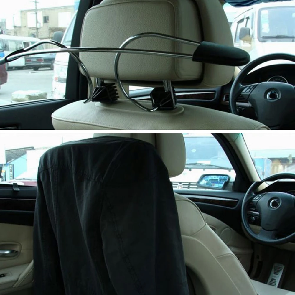 1Pcs Stainless Steel Hanger Clothe Car Auto Seat Headrest Coat Hanger Clothes Jackets Suits Holder High Quality Car Clothes Rack