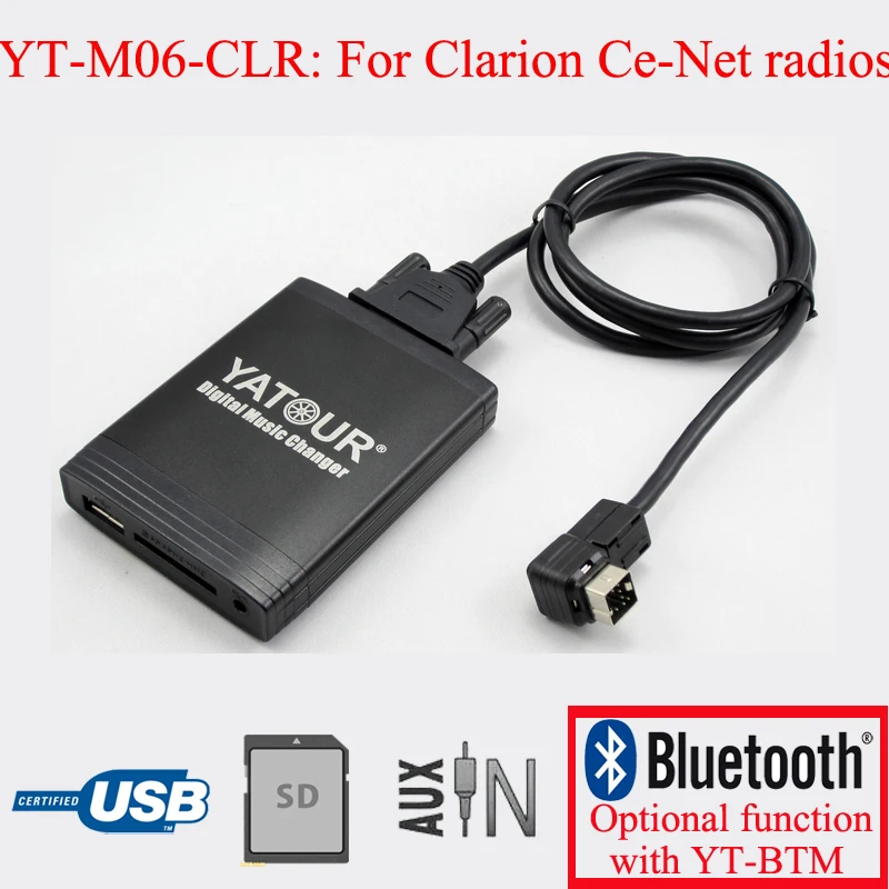 Yatour digital car audio USB SD AUX IN interfaces player for Suzuki Clarion CE-NET radios