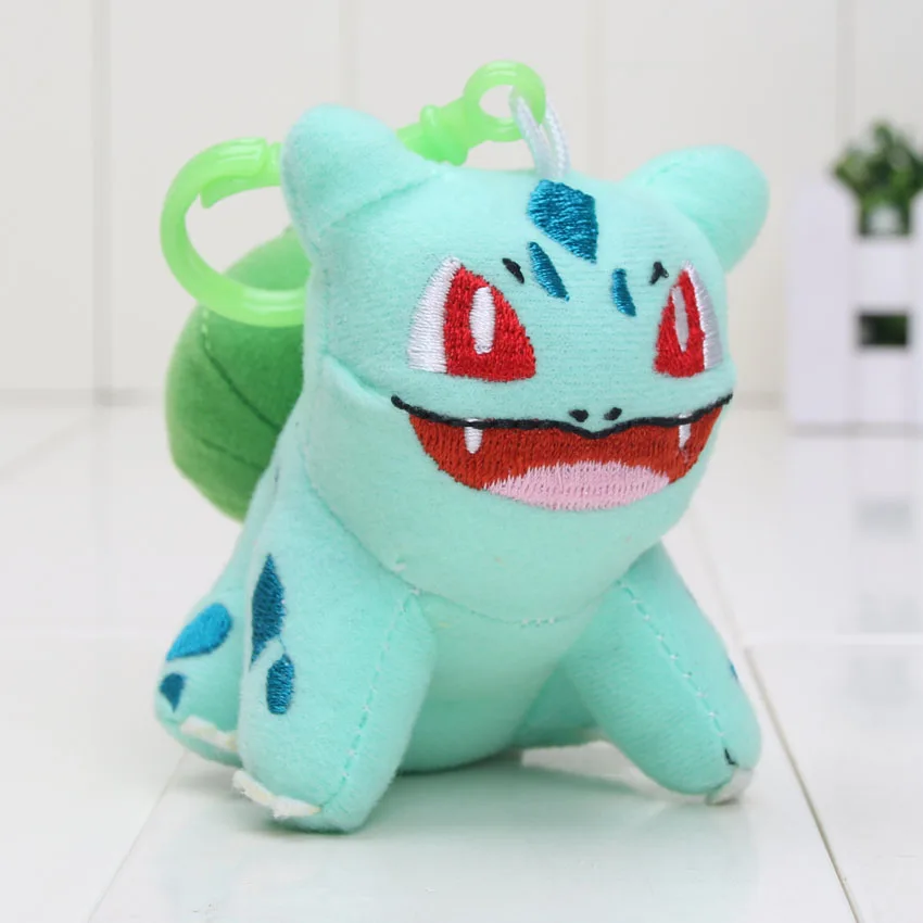 9-12 см новая карманная плюшевая кукла подвеска Bulbasaur Eevee Piplup Charmander Squirtle плюшевая игрушка мягкая кукла брелок с крючком