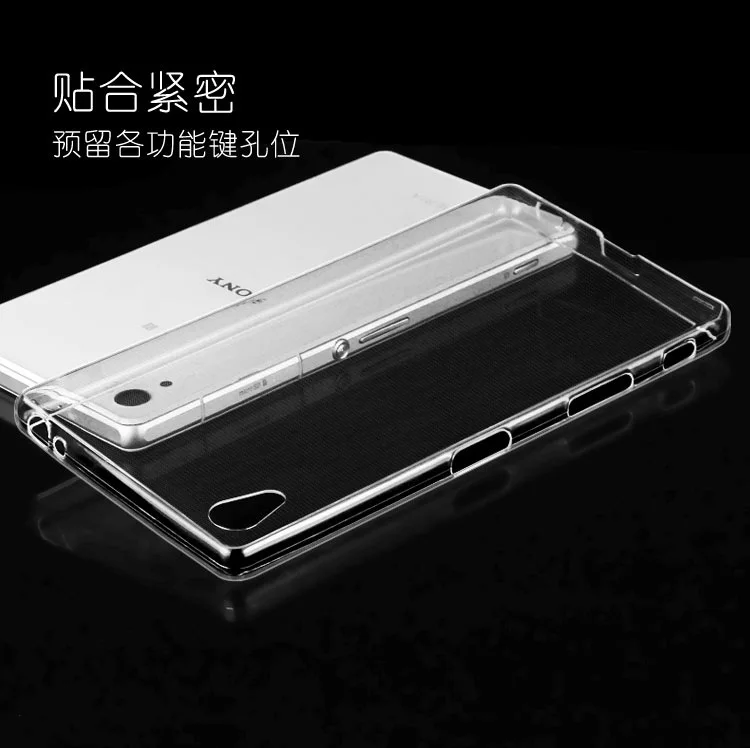 Чехол для Sony Xperia C5 M4 M5 силиконовый прозрачный чехол из ТПУ Etui Silm мягкий Fundas