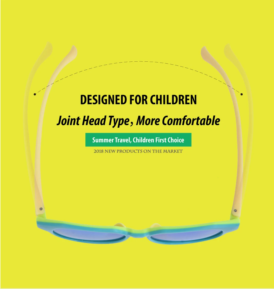 Guanhao Детские поляризованные солнцезащитные очки TR90 Детские классические модные очки детские солнечные очки для мальчиков и девочек UV400 Óculos de sol