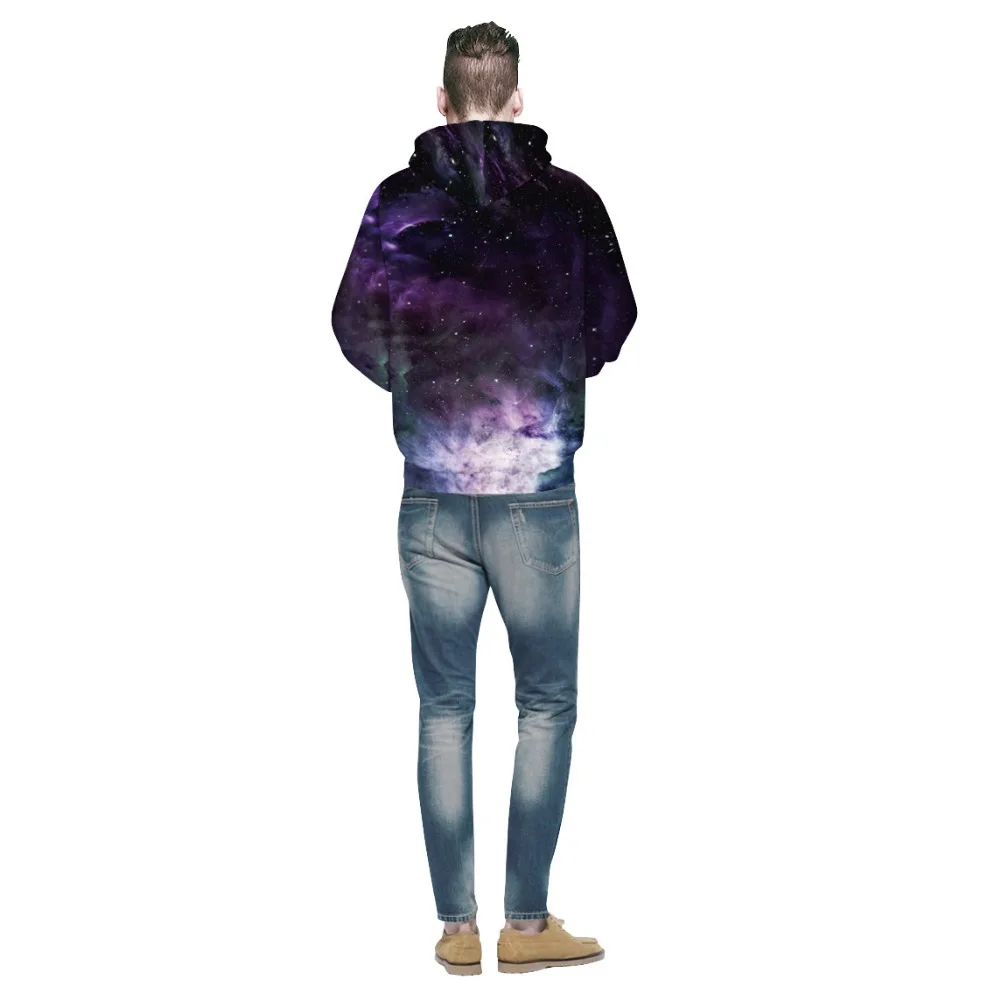 Space Galaxy Hoodies Men/Women Sweatshirt Hooded 3d Brand Clothing Cap Hoody Print Nebula Jacket size S-XXXL dree shipping