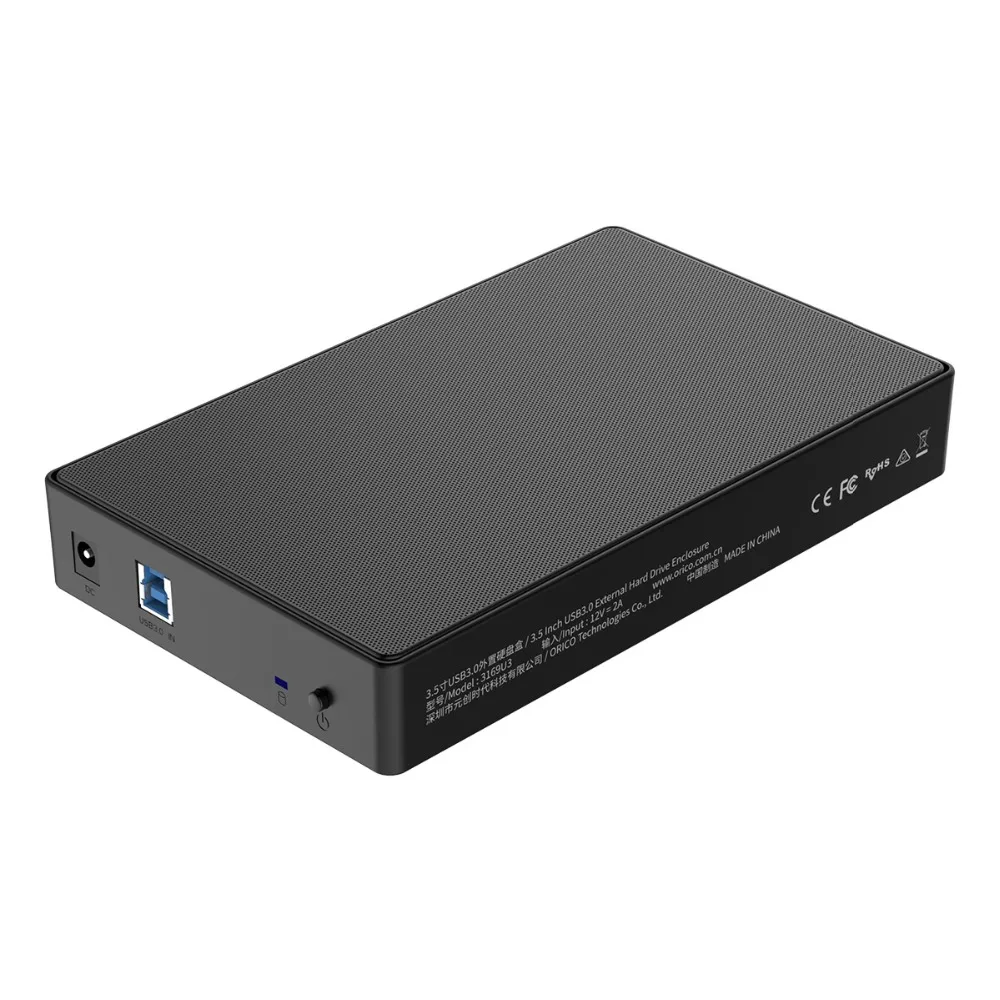 ORICO 3,5 "SATA к USB 3,0 HDD чехол полноячеистая сеть HDD жесткий диск внешний поддержка 12 ТБ Max для SSD диск HDD коробка