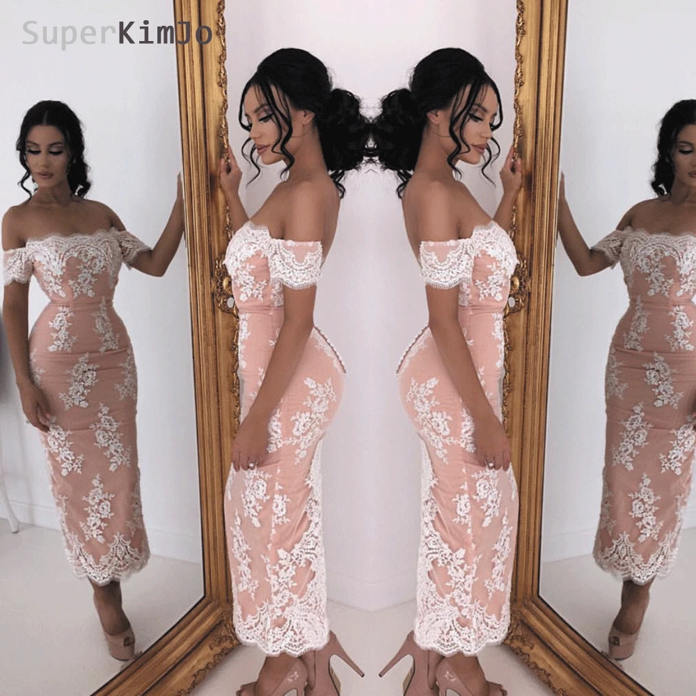 SuperKimJo персиковые платья подружки невесты длинные 2020 Кружевная аппликация