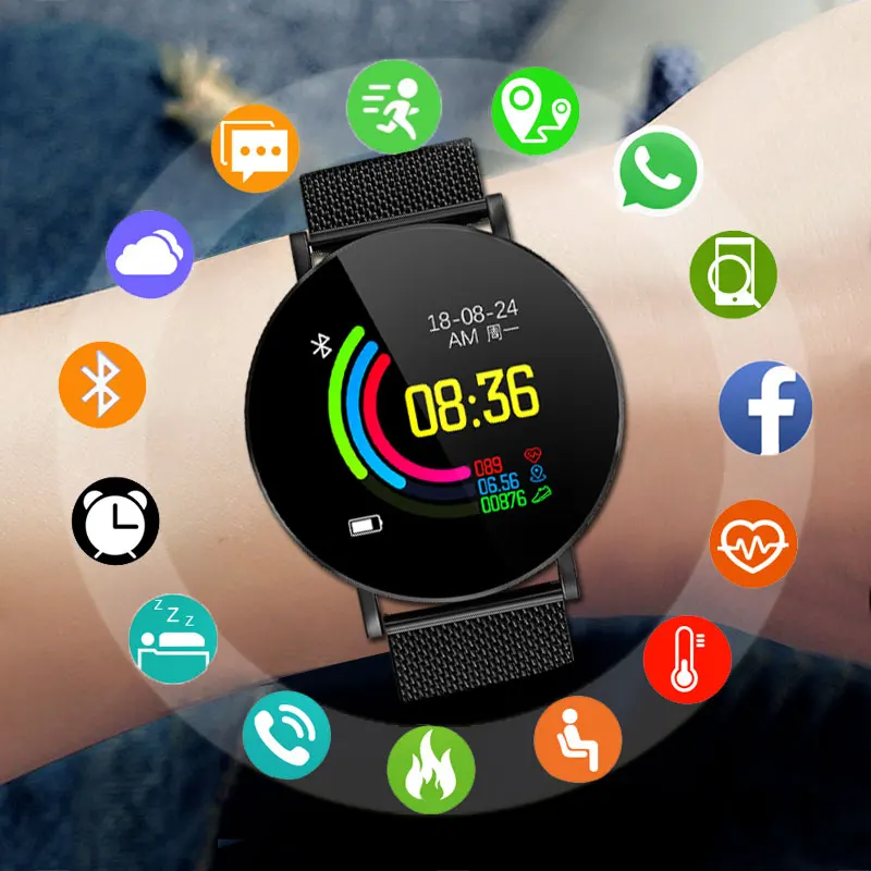 

Smart Watch Women Watches Luxury Famous IP68 Waterproof Smartwatch Ladies Electronic Digital Wrist Clock relogio inteligente