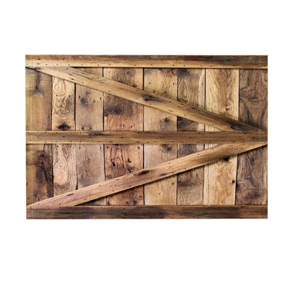 Wood Style Bath Rugs By Retro Wooden Door Concise Non-Slip Doormat Floor Entryways Indoor Front Mat | Дом и сад