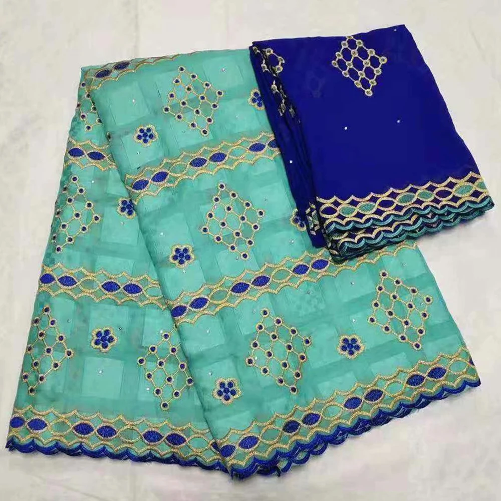 В нигерийском стиле кружево ткани dentelle broderie Африканский швейцарская вуаль свадебные ткань из Дубая Котон fabric7yard/lotLYB