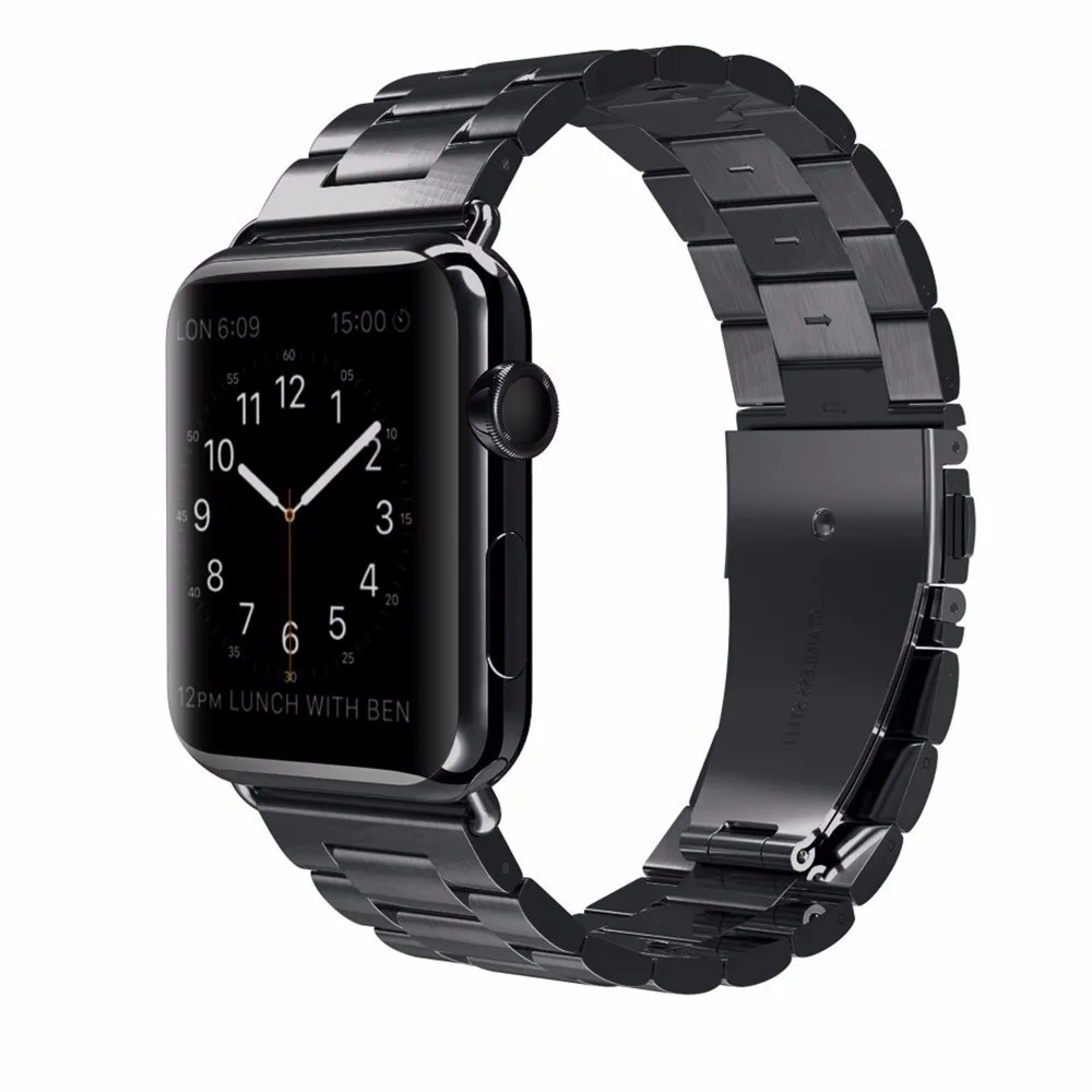 Fashion Stainless Steel Watch band Strap for Apple watch 44/40/42/38MM bracelet Replacement Watchband for iwatch serise 1 2 3 4