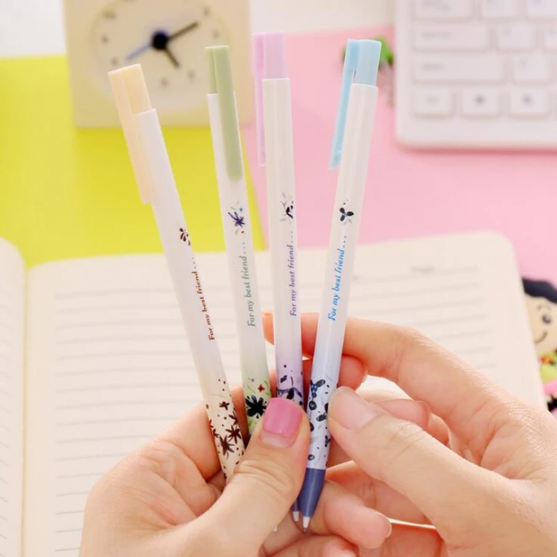 Pressable Карандаш 0,5 мм механический карандаш автоматический Корейский Японский цветы школьные принадлежности для детей подарок студентам канцелярские принадлежности