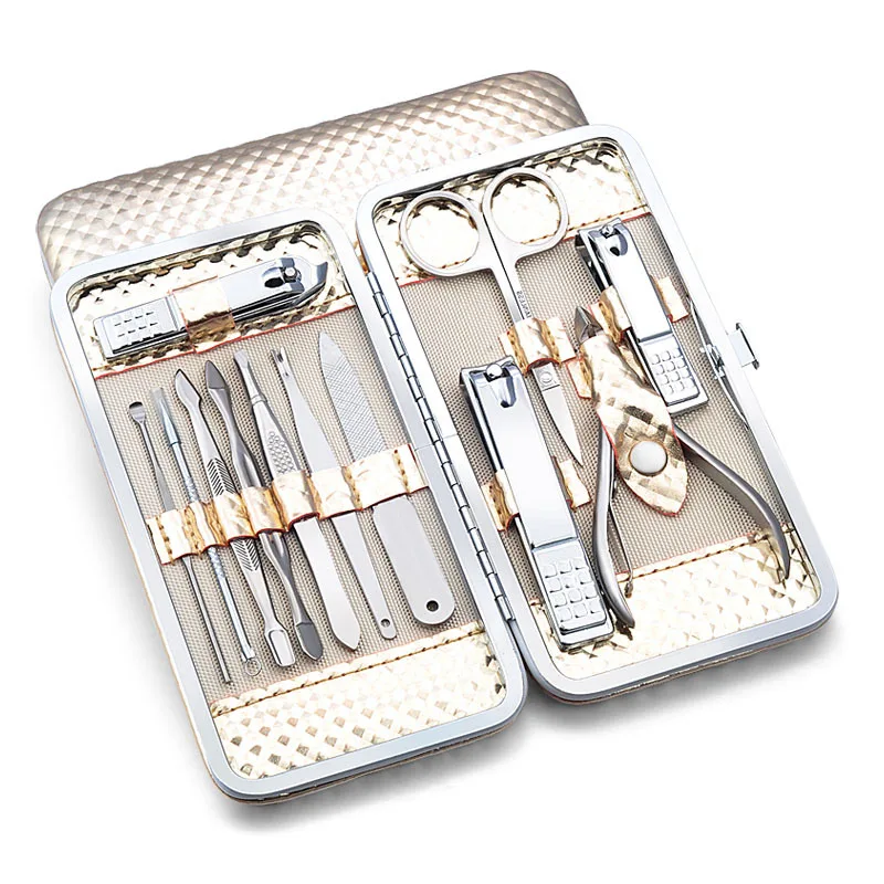 LKE 12 Piece/Set Nail Manicure Tool Set Nail Clipper Scissors Scorpion