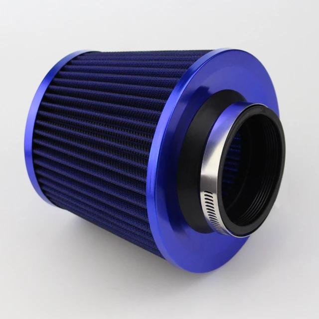 Universal Auto Car Air Filter Cold Air Intake Filter Cleaner 76mm Dual