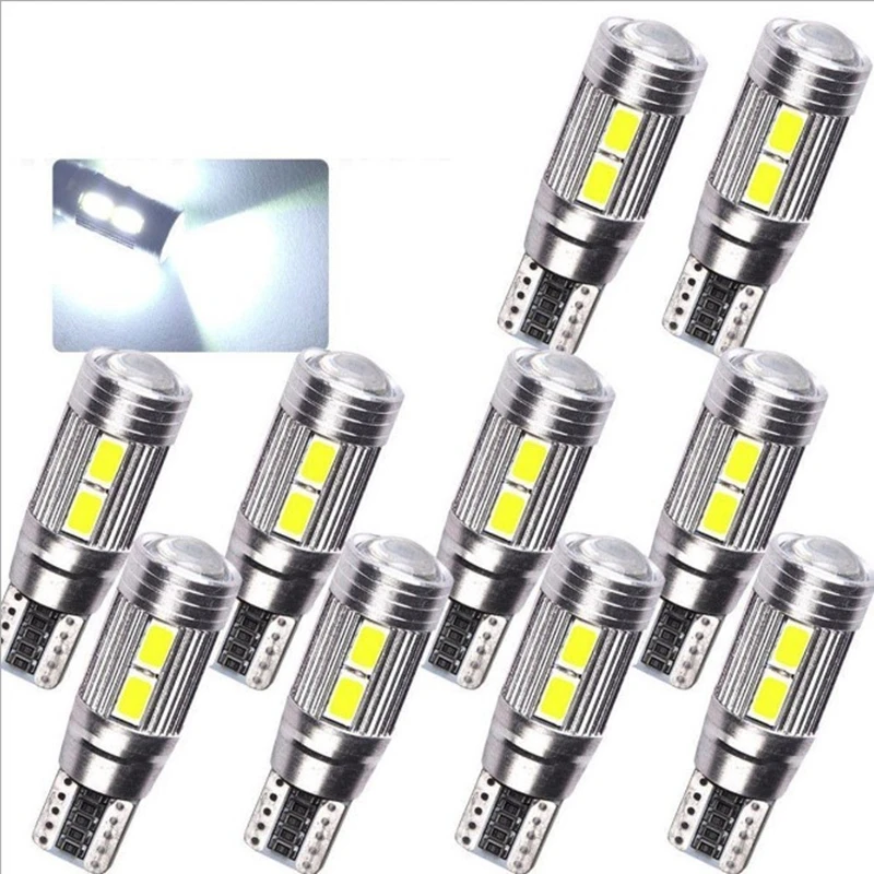 2x ультра яркая 5630 T10 W5W Автомобильная светодиодная декоративная лампа DC12V