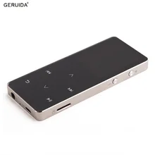 GERUIDA Bluetooth MP4 плеер сенсорный полный металл Hifi MP4 проигрывателя Walkman Поддержка видео Запись часы fm-радио картинка E-Book