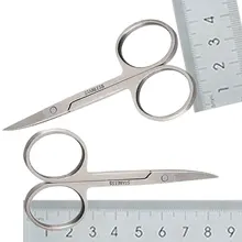 Tesoura reta sobrancelha corte de cabelo beleza maquiagem prego tesoura facial corte pinça maquiagem tesoura ferramenta stainles aço