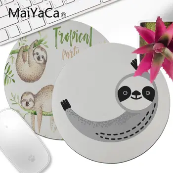

MaiYaCa Beautiful Anime Pajama Sloth Comfort Round Mouse Mat anime Mouse pad Computer gaming Mouse pad Best Mats for Gamer Gift