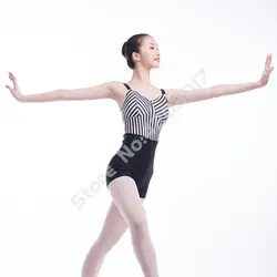 Черные и белые колготки для взрослых балетные трико балерина платье танцевальные костюмы гимнастический для девочек Одежда для женщин