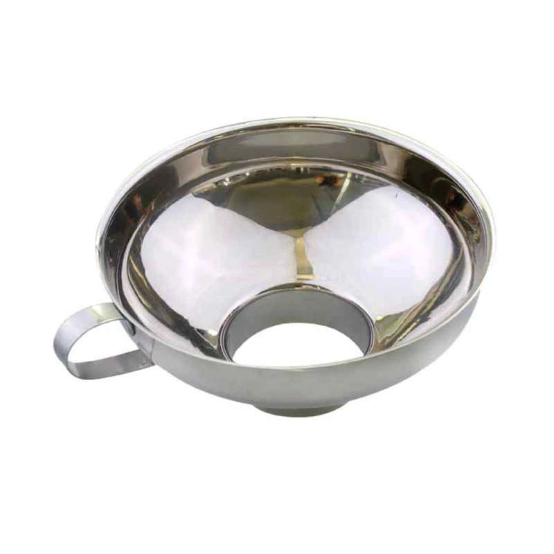 Stainless Steel Wide Mouth Funnel Salad Canning Hopper Filter Food Pickles Jam Funnel Kitchen Gadgets Accessories Tool