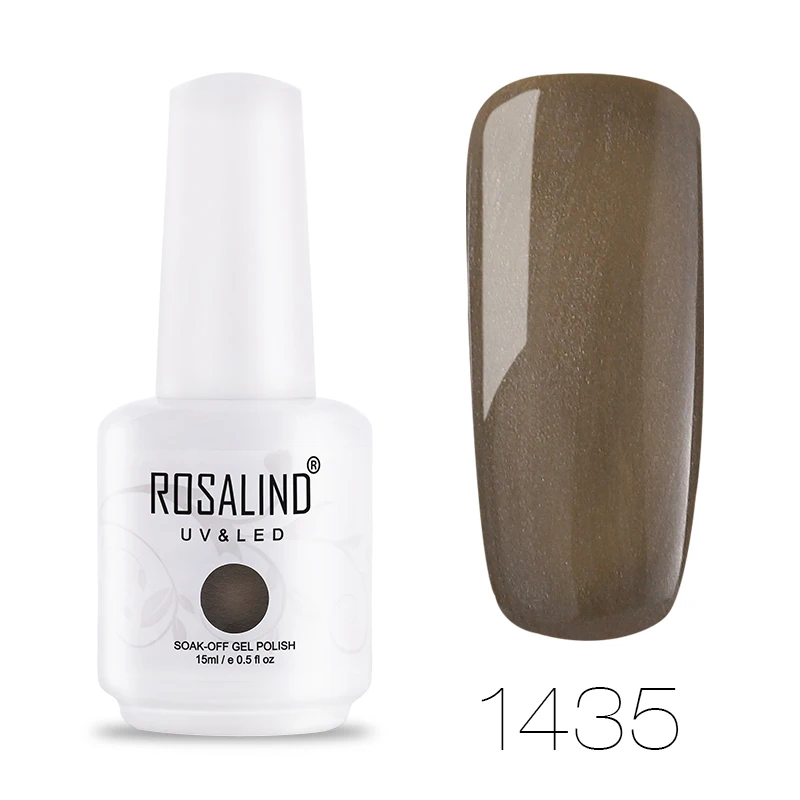 ROSALIND Gel 1S 15ml Gel Nail Polish New 60 Beautiful Colors Designed Nail Art Design Manicure UV Soak Off Primer Gel Varnishes - Цвет: RH1435