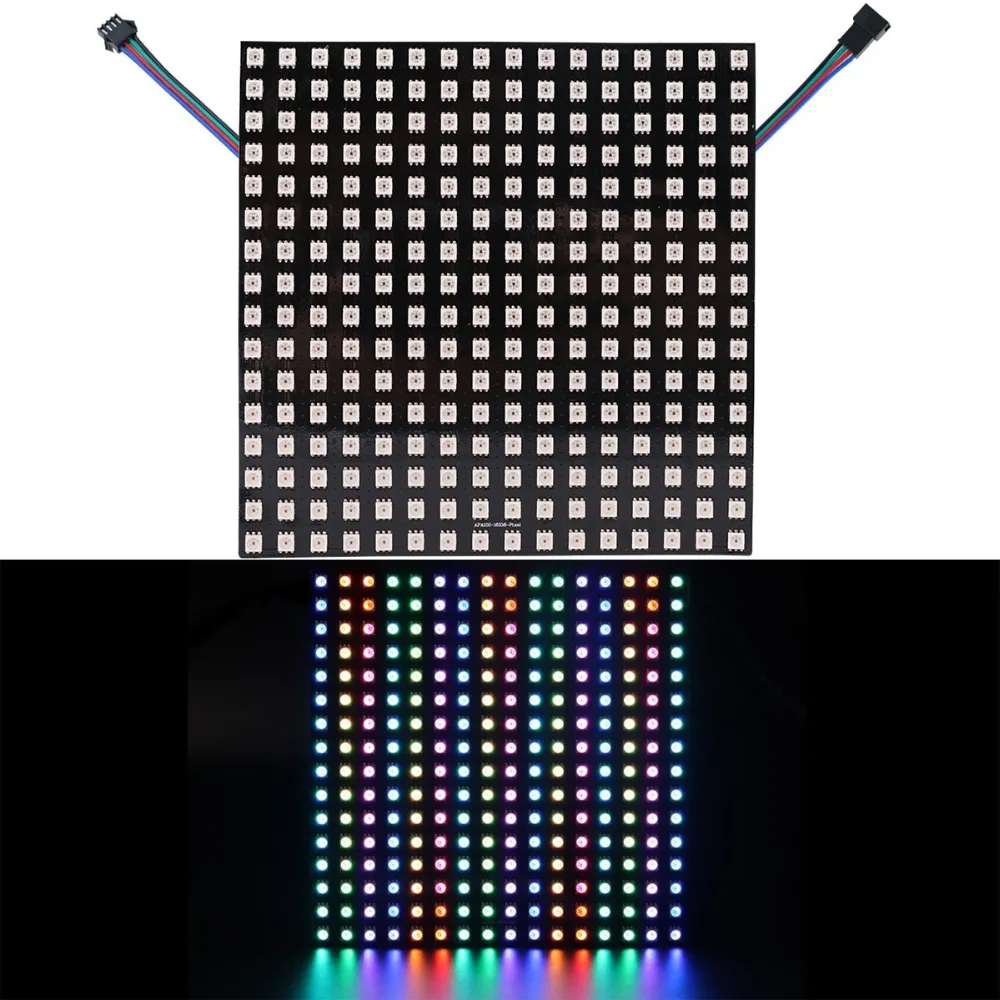 SK9822 Flexible LED Panel Pixel Screen 5050 RGB SMD 0832 1616 Pixels