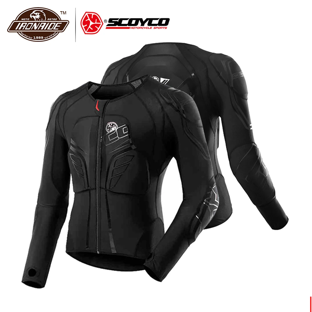 

SCOYCO Motorcycle Jacket Motocross Armor Jacket Protective Gear Moto Jacket Motorcycle Armor Racing Body Armor Black Moto