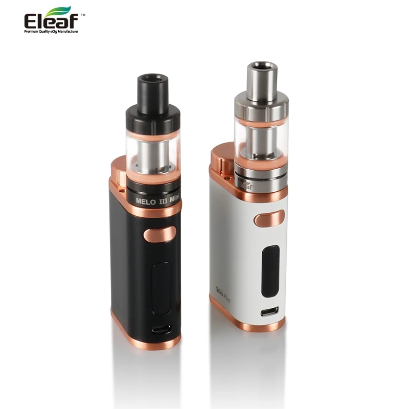 

Original Eleaf iStick Pico 75W TC Kit Eleaf iStick Pico Mod Box + MELO 3 Mini Atomizer Tank Top fill 2.0ml Capacity vaporizer