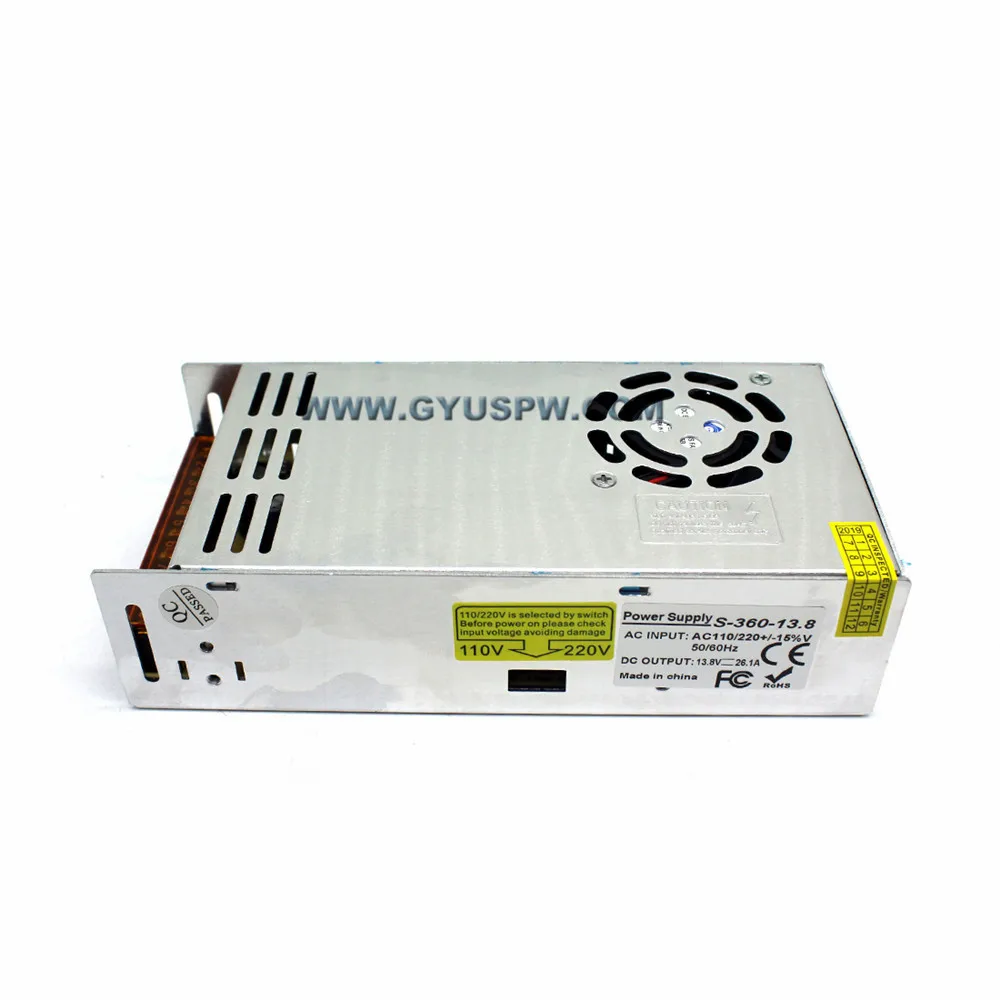 Одиночный переключатель переключения питания DC13.8V 261a 360W трансформатор драйвера 110v 220v AC к DC13.8V SMPS для CNC светодиодные ленты
