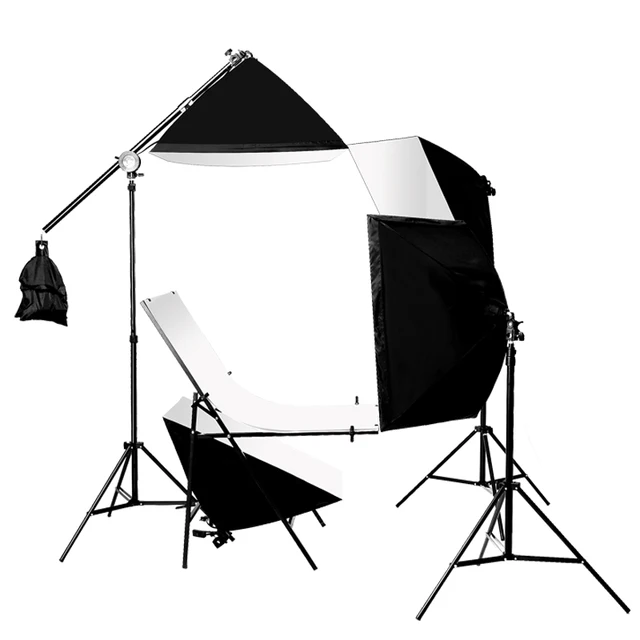 Photography Photo Studio 60x100cm Shooting Table Four Soft box Set