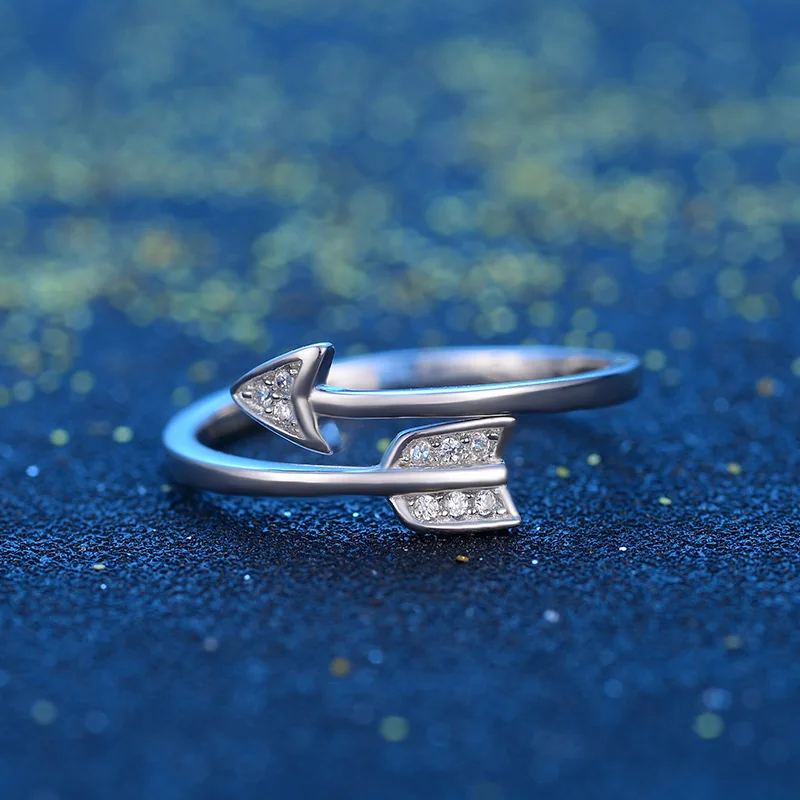 Fate Love Creative personality 925 Silver Cupid's arrow Ring Sagittarius For Girl Best Gift With Box | Украшения и аксессуары