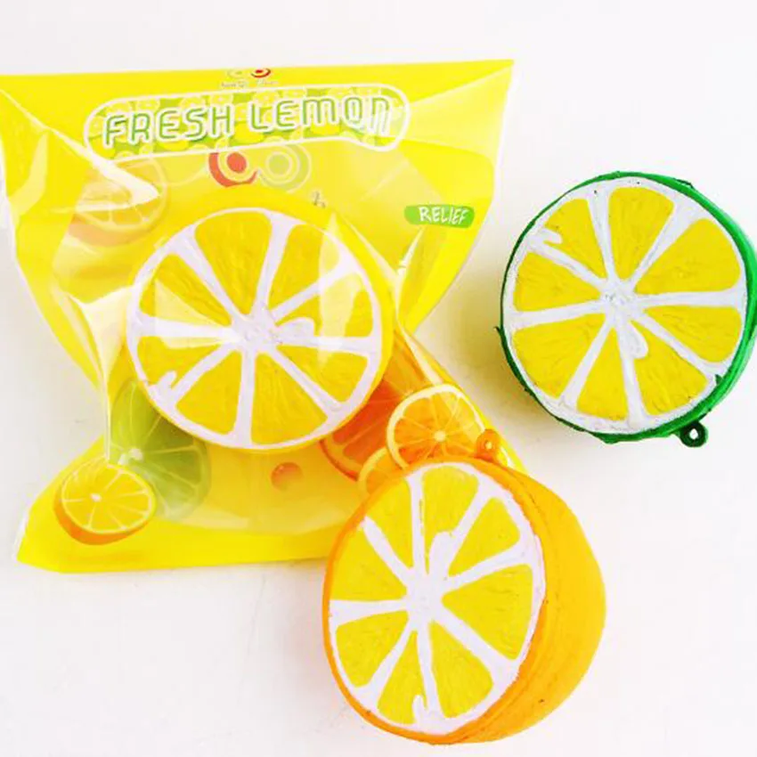 

Lemon Squishy Jumbo Slow Rising Bun Soft Squeeze Cute Phone Strap Bread Cake Scented Toy Gift Phone Lanyard