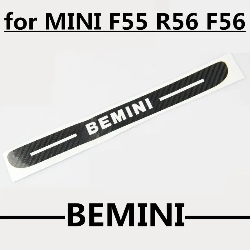 Мини F55 R56 F56 R60 автомобиля углеволоконная виниловая стоп-сигналы декоративное покрытие высокое крепление стоп-сигнала наклейки для фар MINI COOPER S COUNTRYMAN - Название цвета: BEMINI for F55F56R56