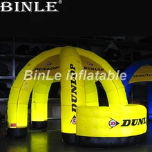 Горячая Распродажа с подсветкой надувные паук освещения палатки 5 столпов бар палатка для рекламы логотип