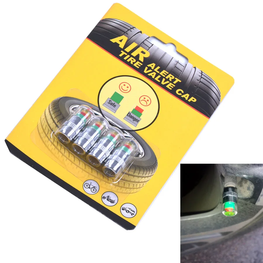 Buy 4PCS 2.0/2.2/2.4bar Car Tire Pressure cap